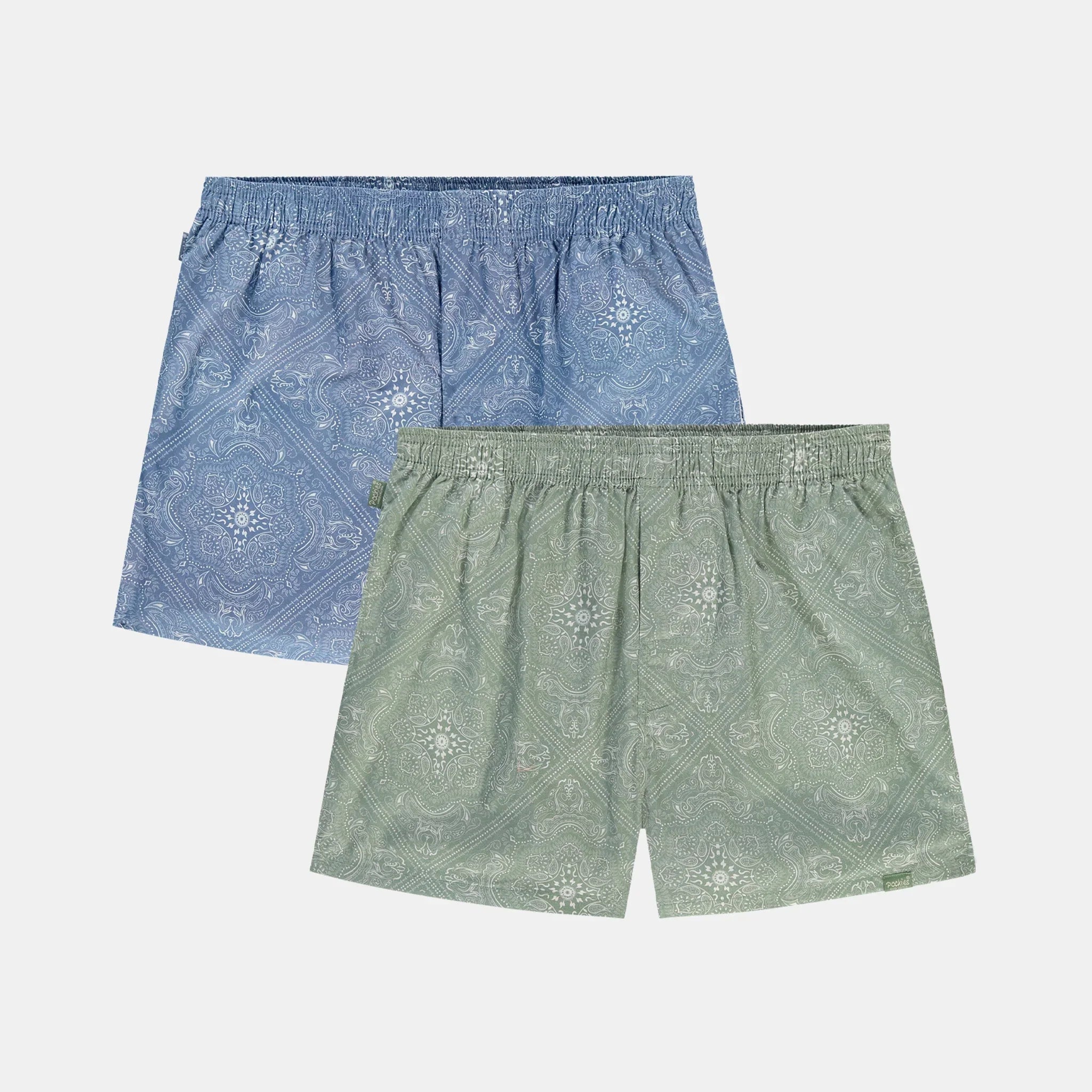 2 Pack Paisley Boxers