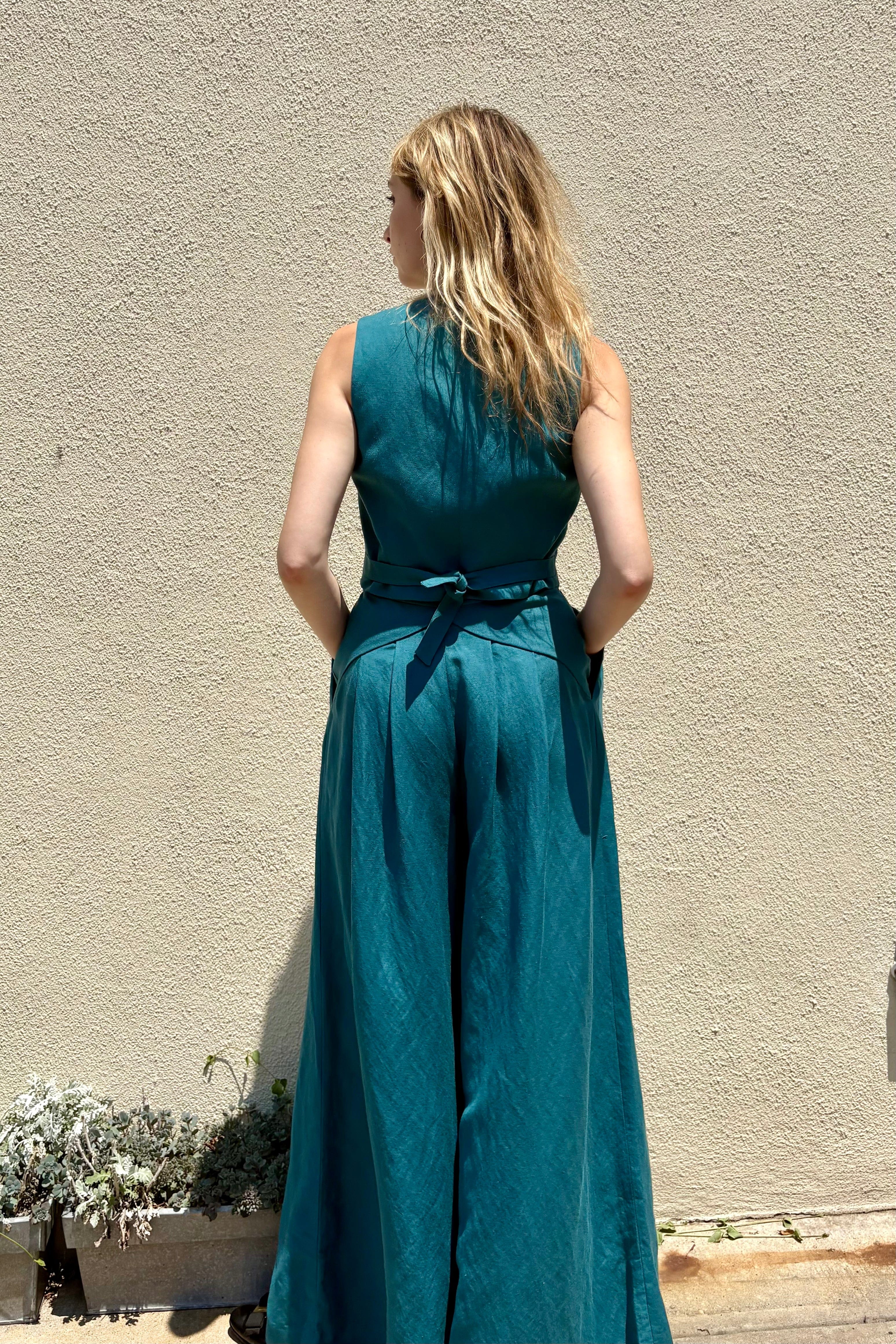 Katherine Pant in Linen Blend