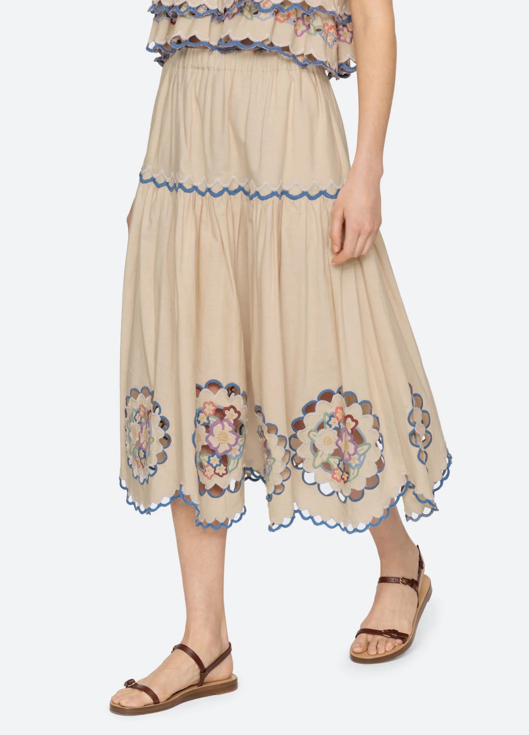 Melinda Embroidered Skirt