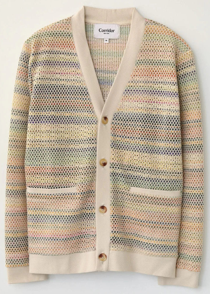 Rainbow Mesh Cardigan