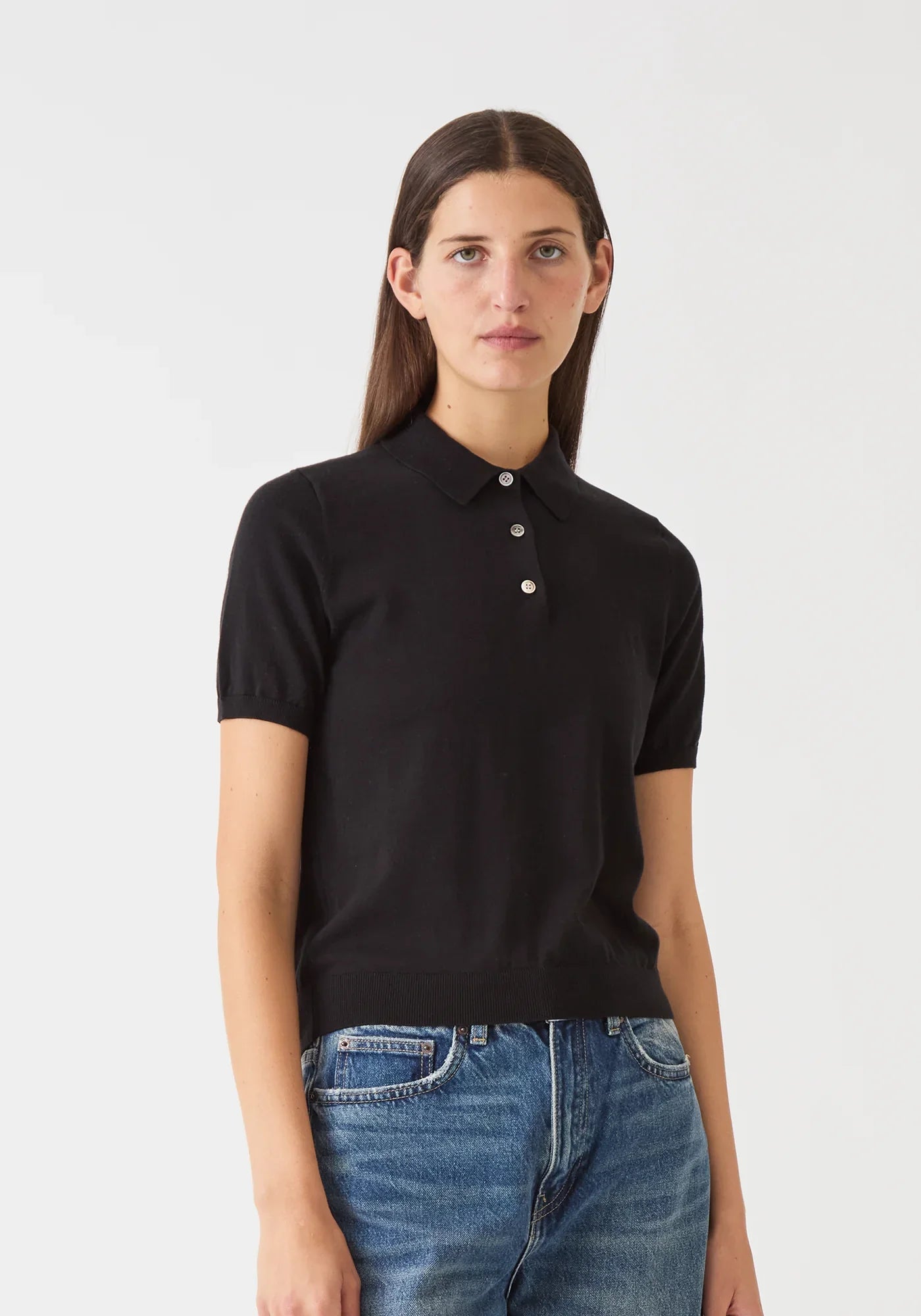 Adia Polo Cotton Top