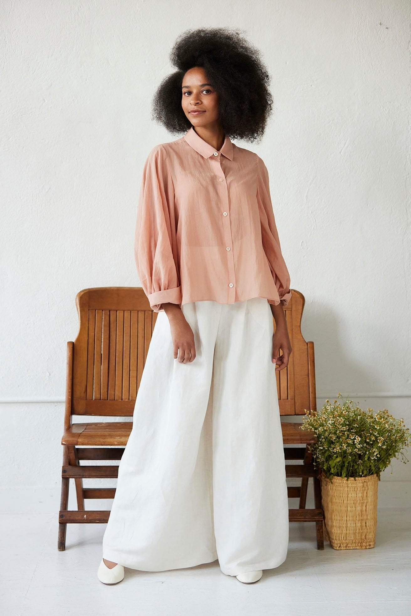Sylvia Blouse in Cotton Chiffon