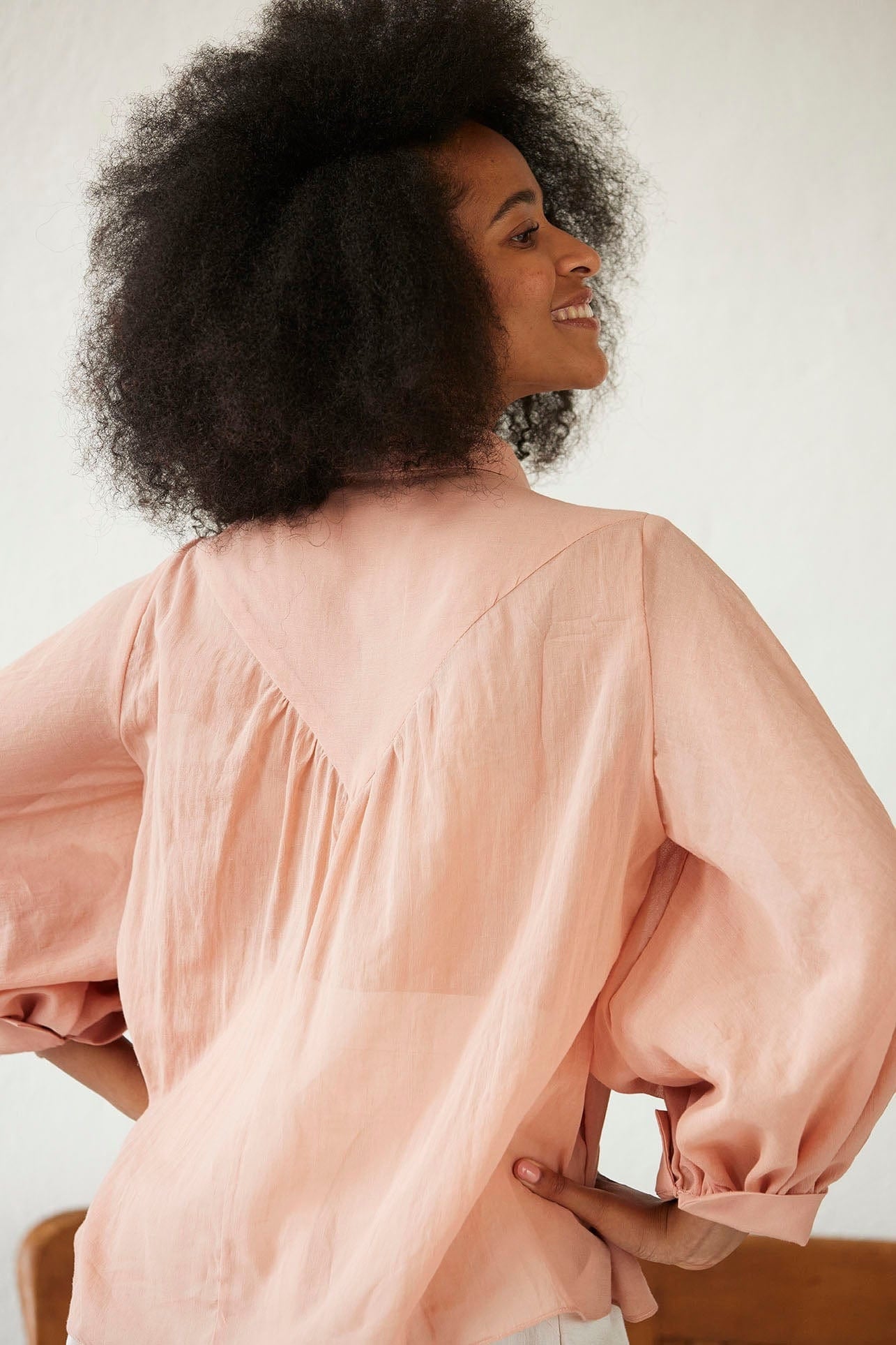 Sylvia Blouse in Cotton Chiffon