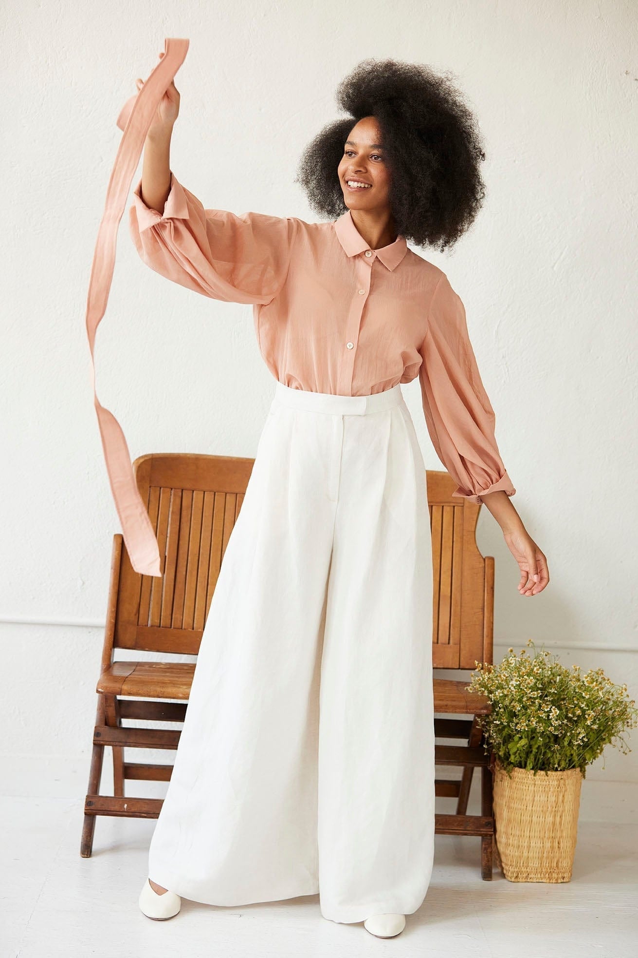 Sylvia Blouse in Cotton Chiffon