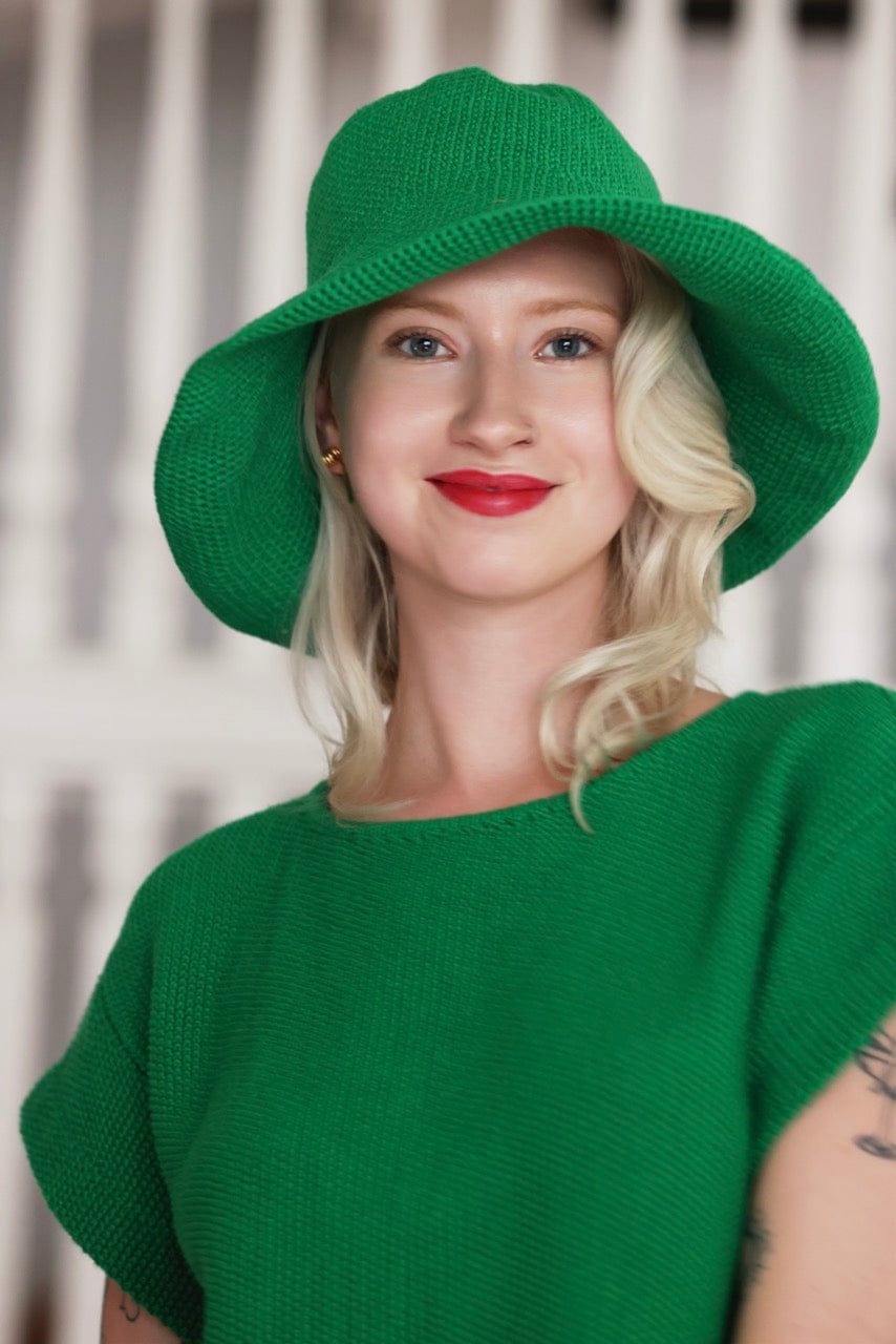 Wide Brim Crochet Sun Hat