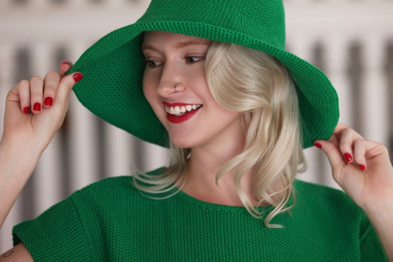 Wide Brim Crochet Sun Hat