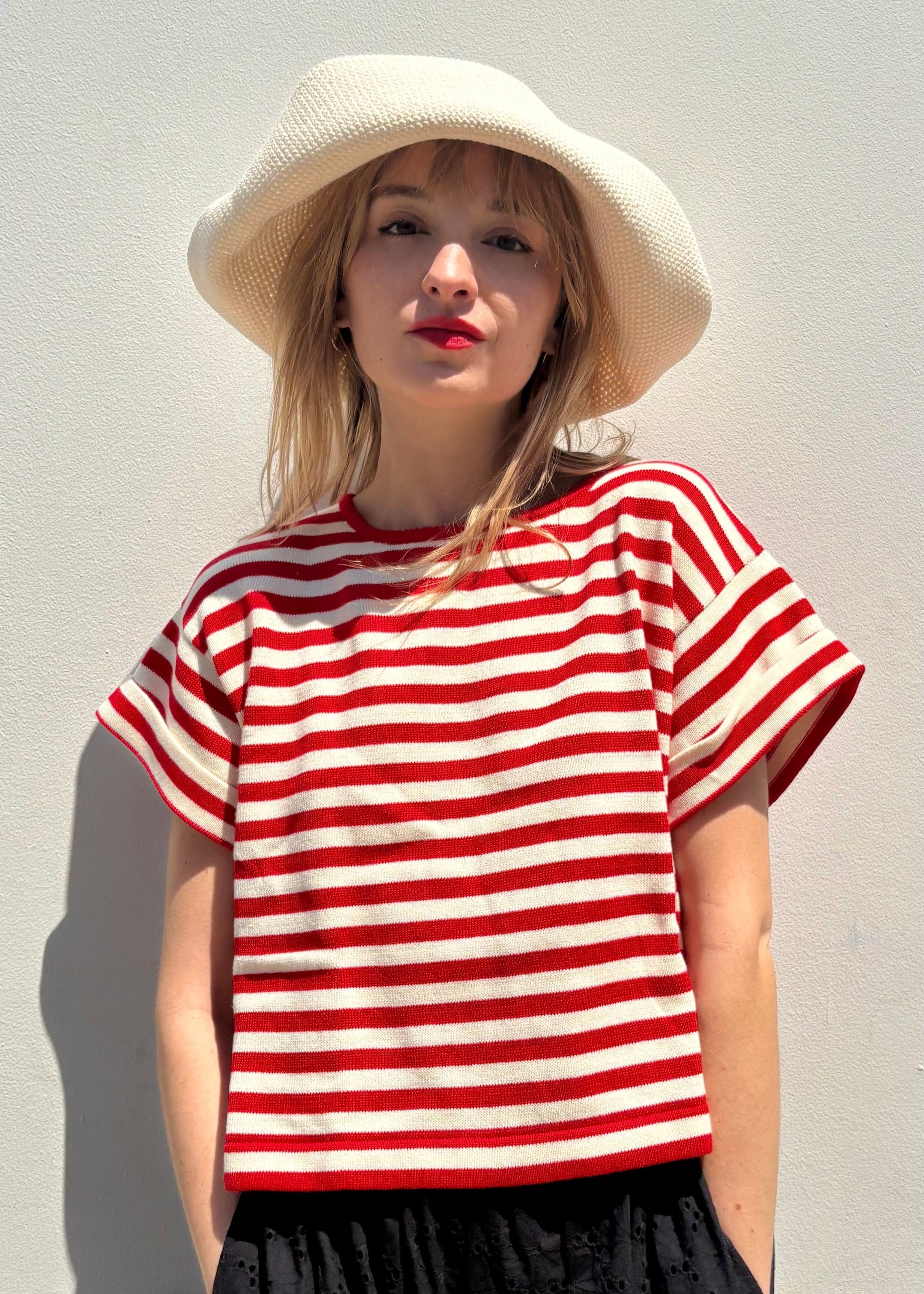 Wide Brim Crochet Sun Hat