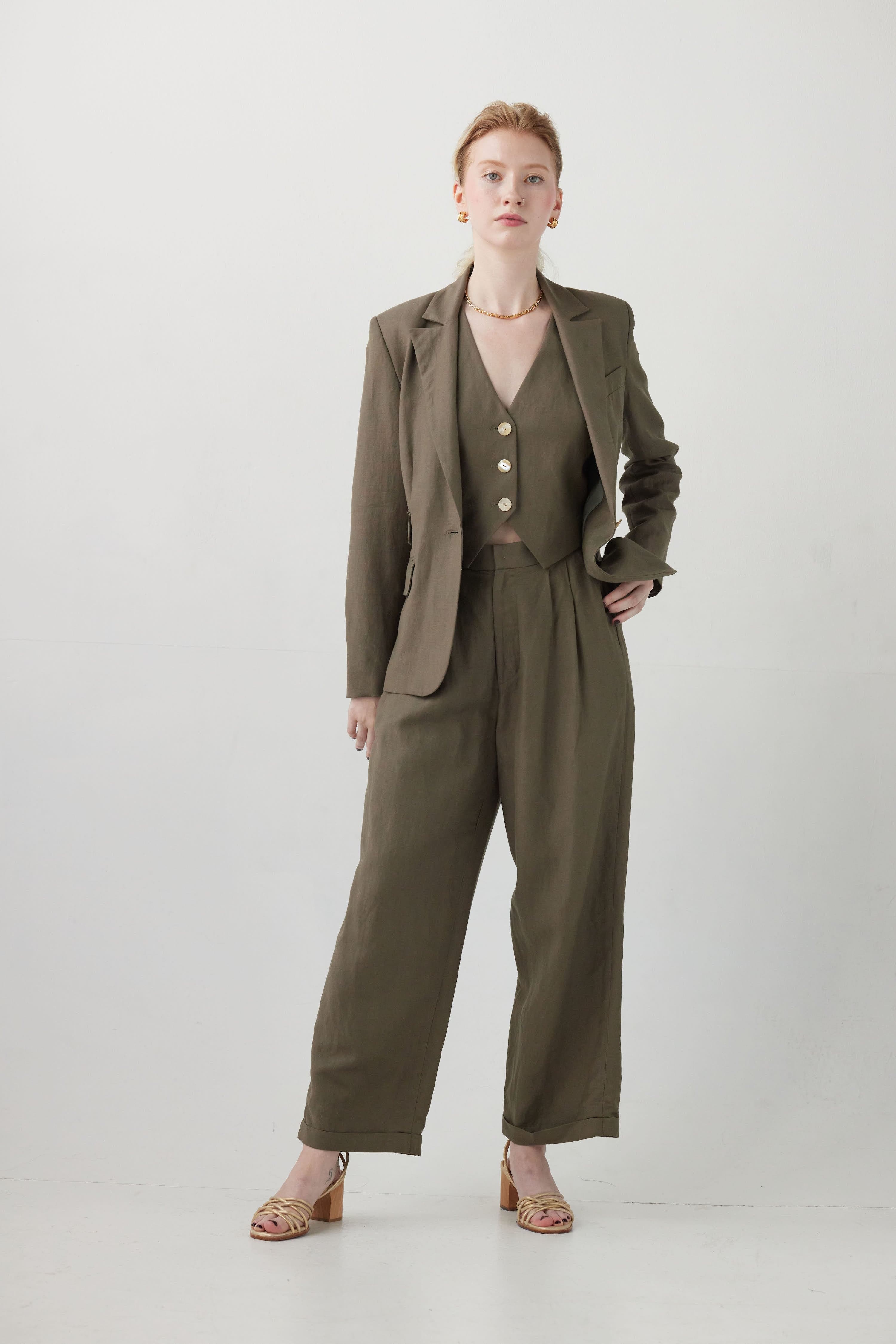 Tilda Jacket in Linen Blend