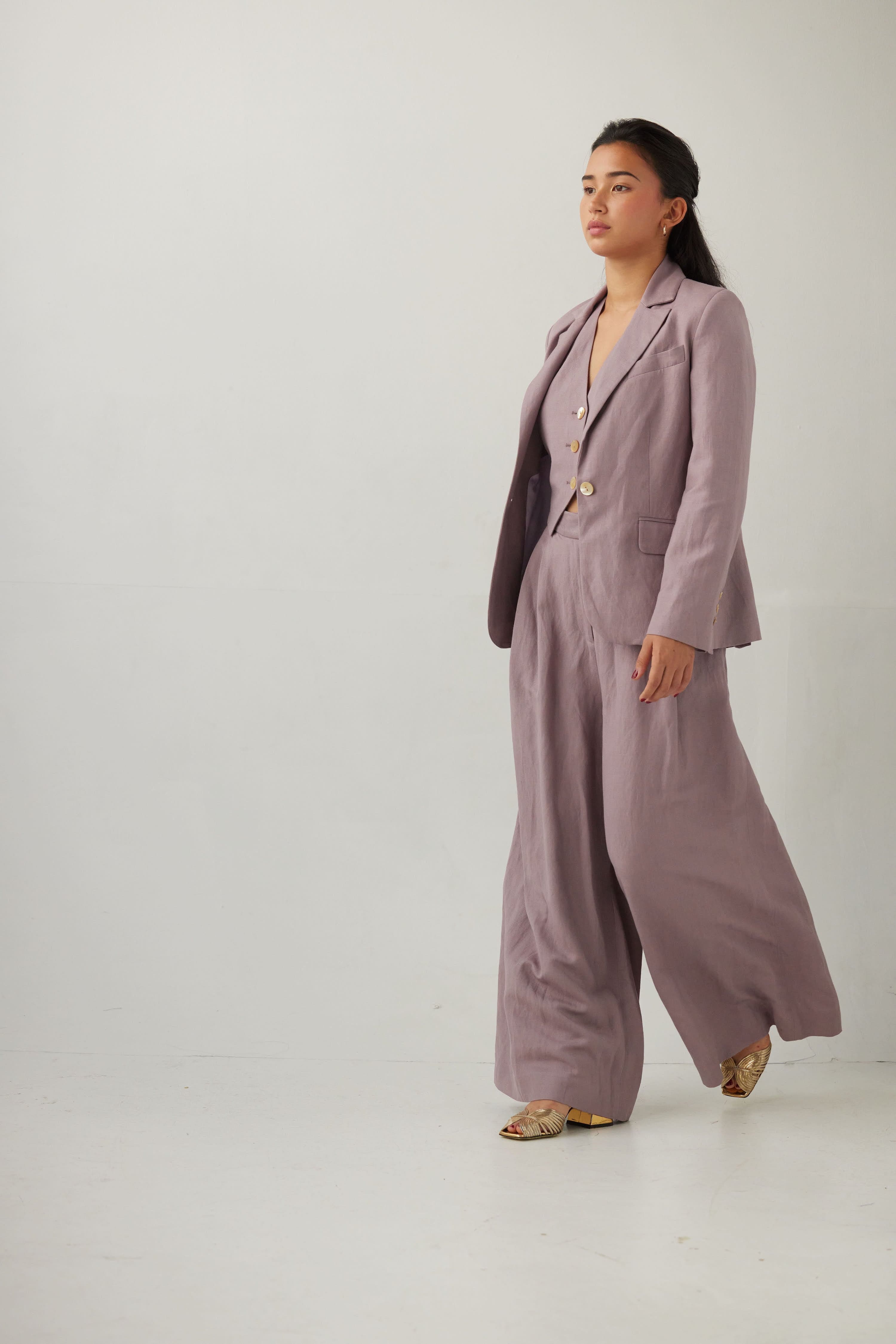 Tilda Jacket in Linen Blend