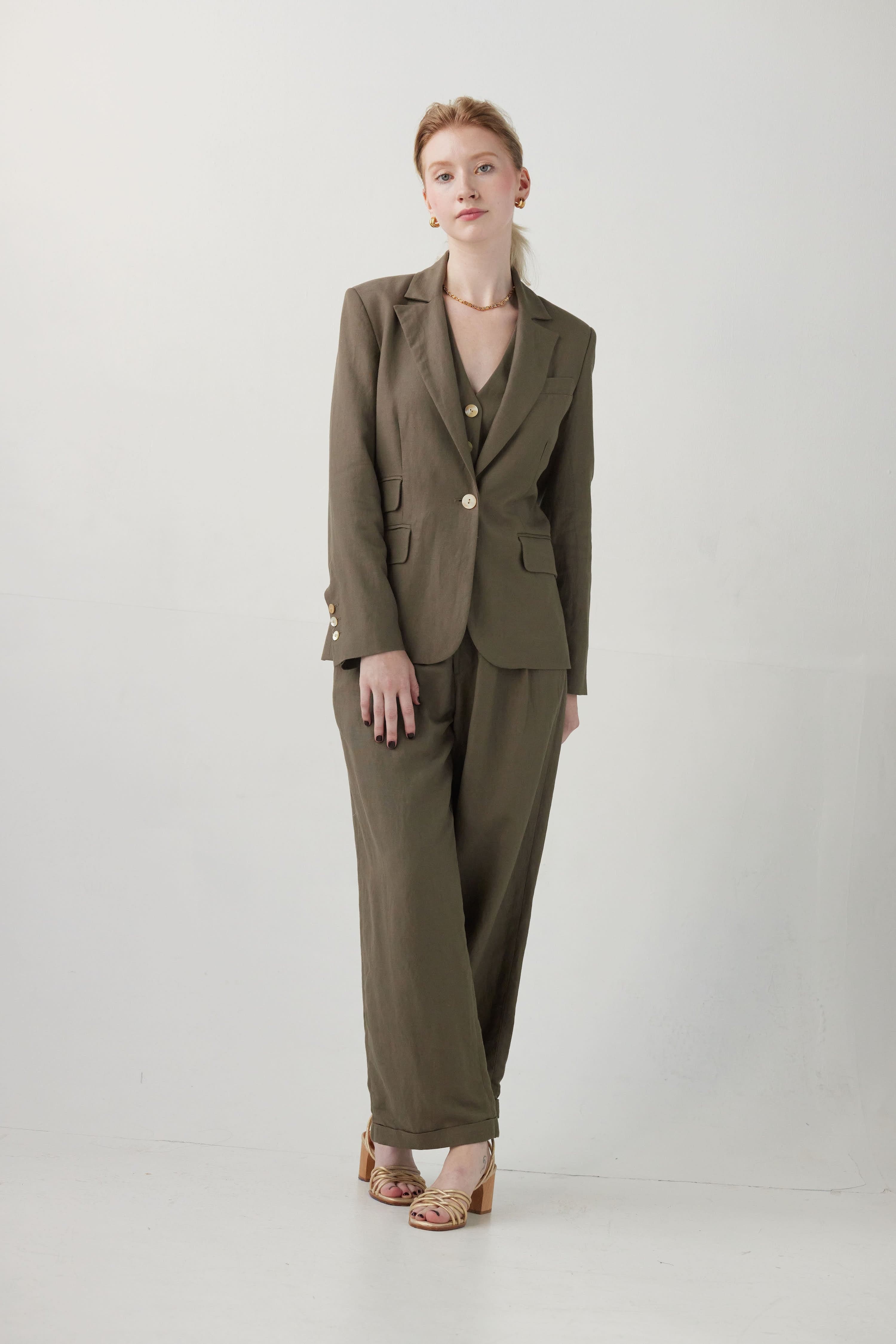 Tilda Jacket in Linen Blend