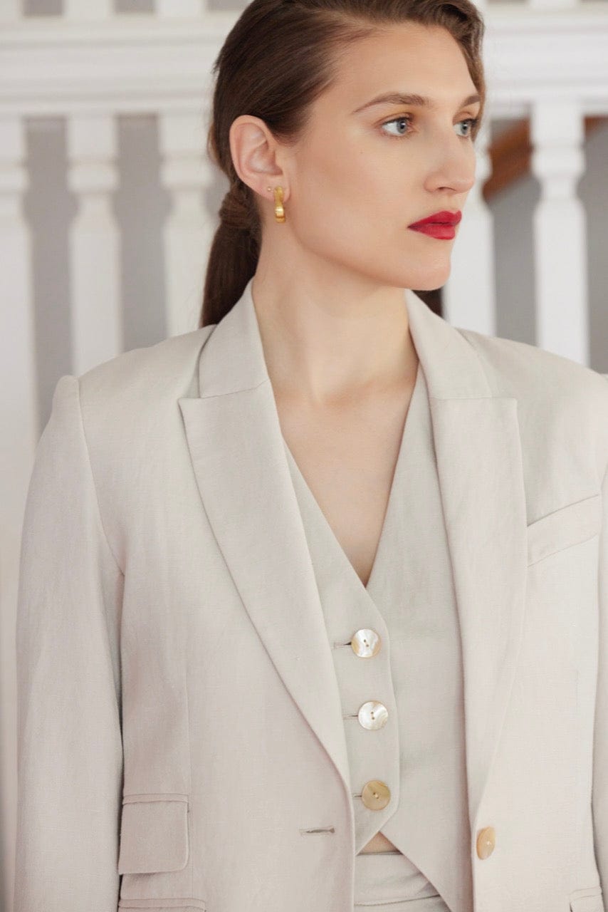 Tilda Jacket in Linen Blend