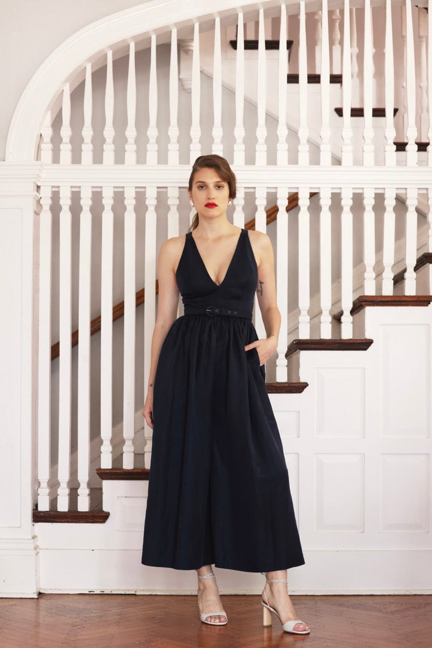 Quynh Jumpsuit in Cupro Linen Blend