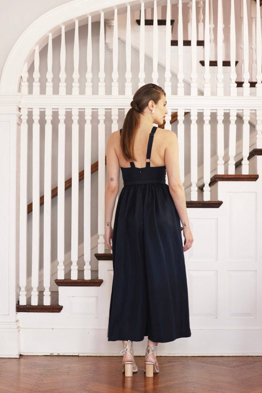Quynh Jumpsuit in Cupro Linen Blend
