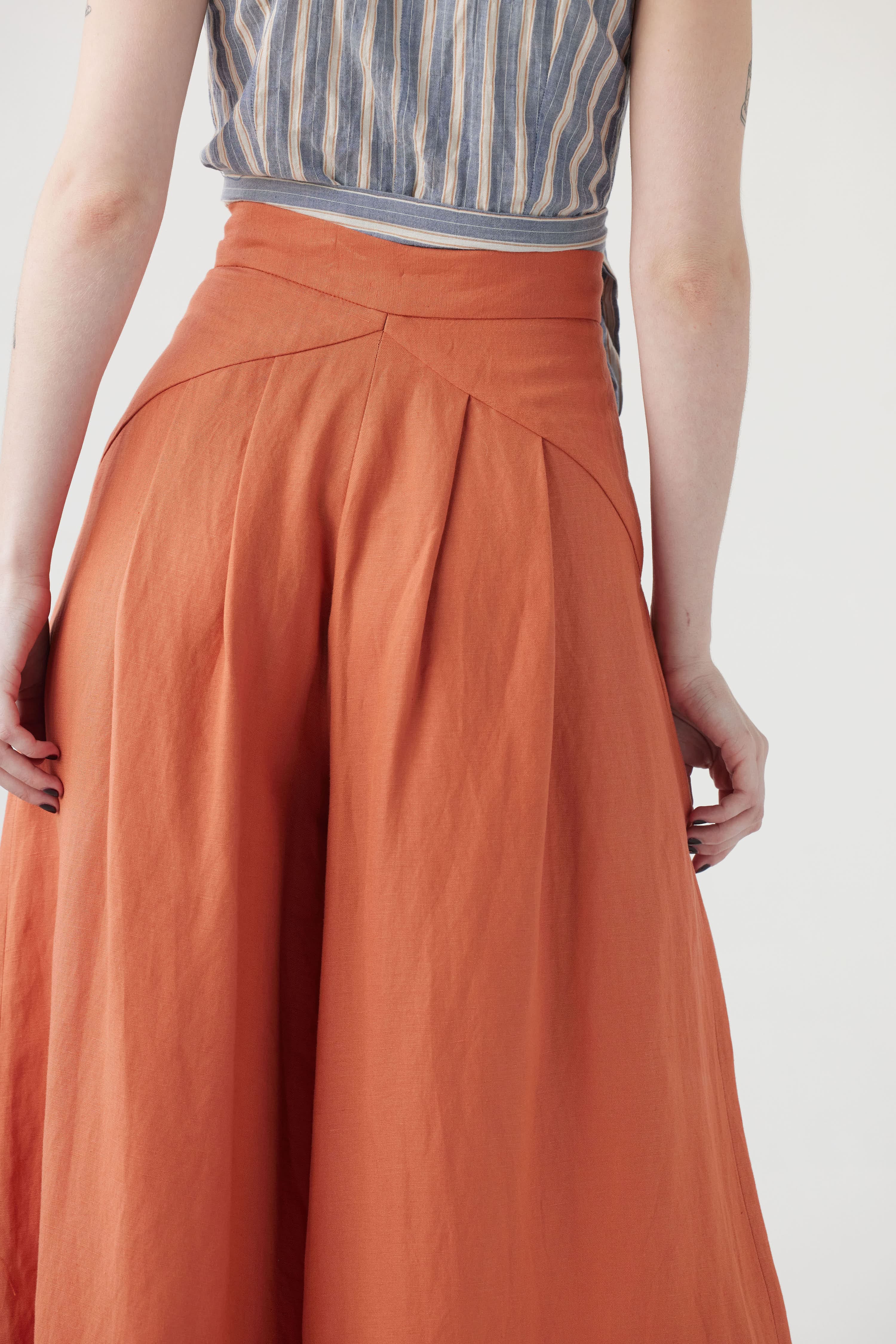 Katherine Pant in Linen Blend