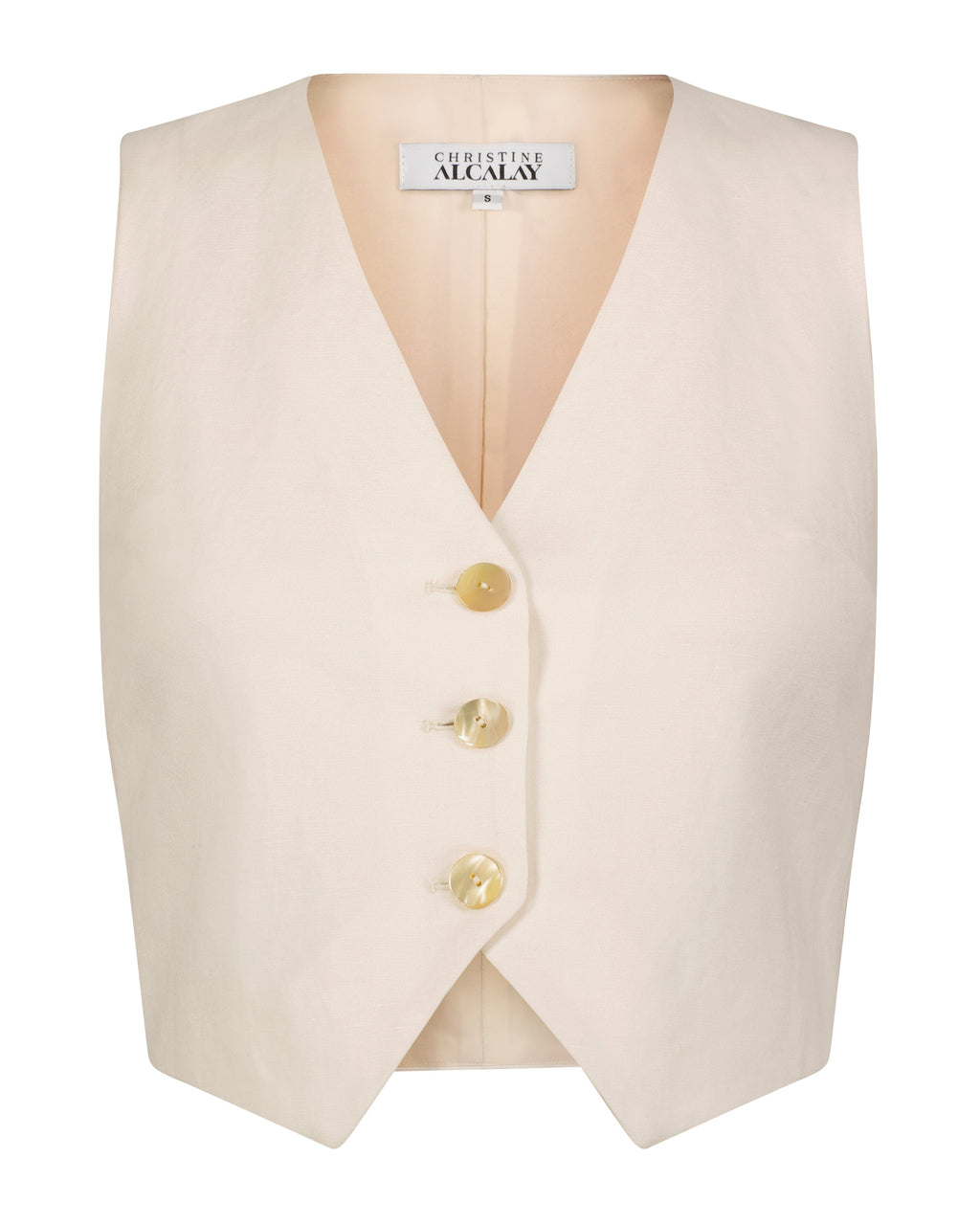 Diane Vest in Linen Blend