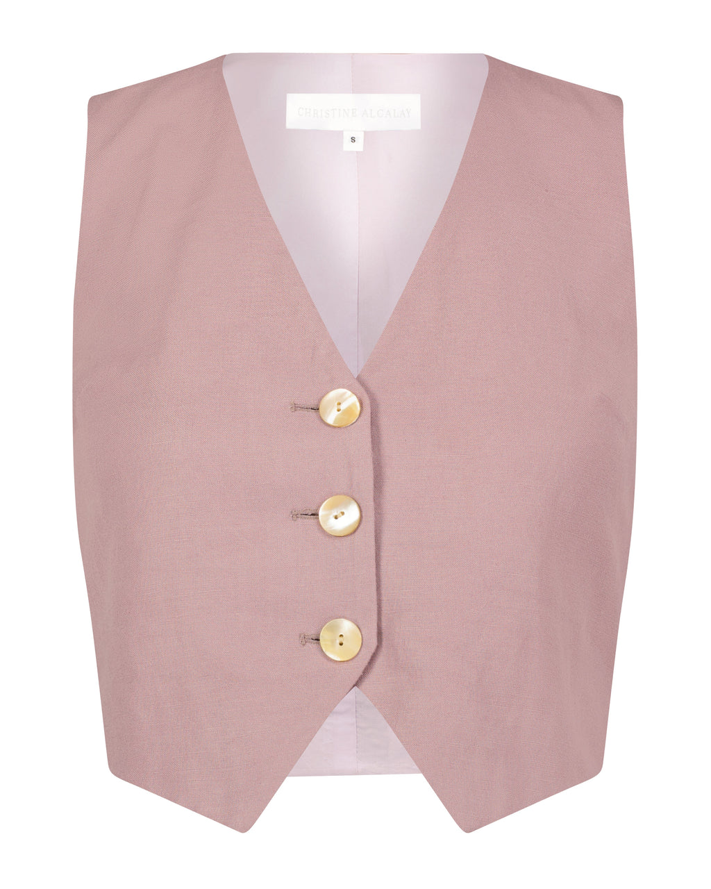 Diane Vest in Linen Blend